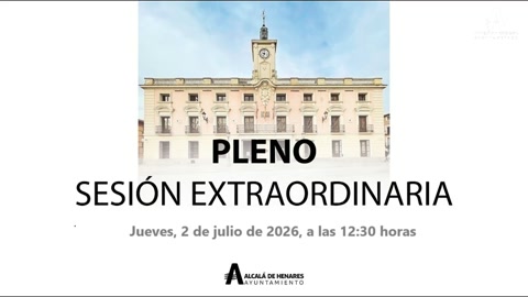 Pleno extraordinario 2 de julio 2026