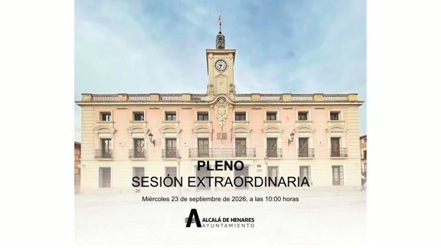 poster Pleno Extraordinario de 23 de septiembre de 2026